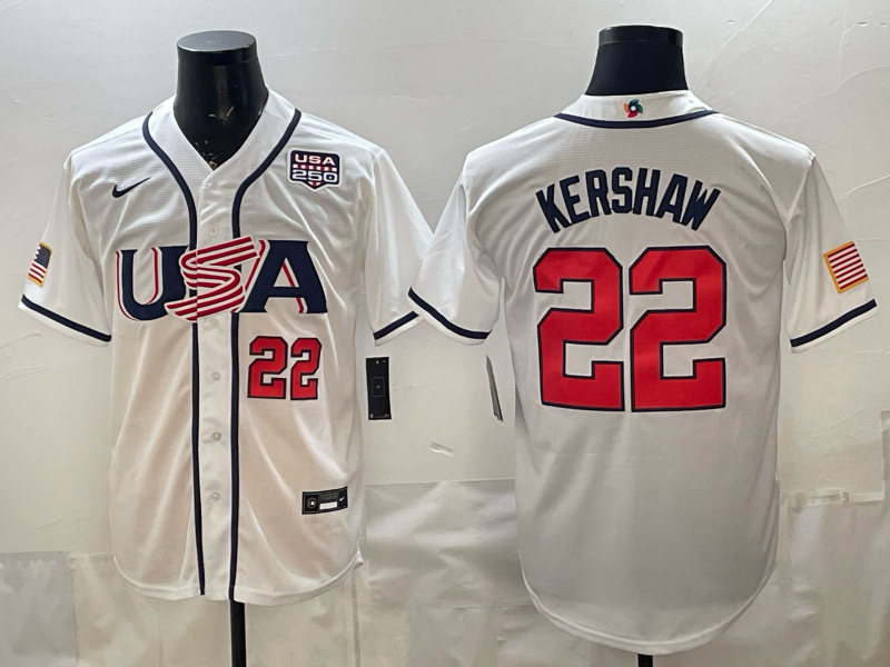 Men 2026 World cup white MLB Nike jersey 0033